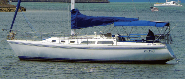 Catalina 34 has a narrow window for letting light in