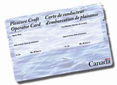 Example Canada boat pleasure craft licence (PCOC). This is different from PCL.