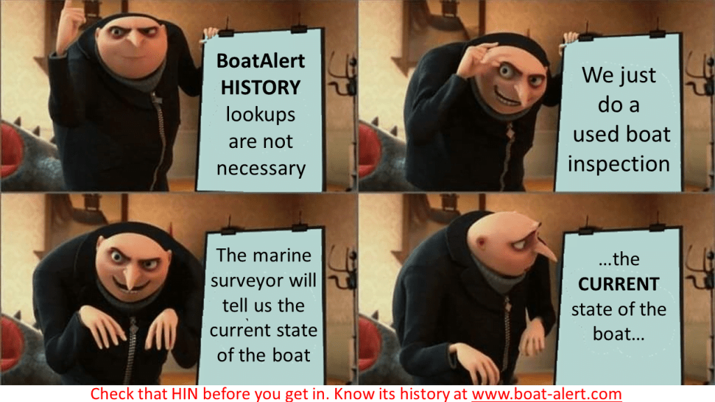 funny boat inspection meme