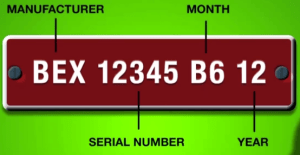 Breakdown of Hull Identification Number (HIN) showing how to read it