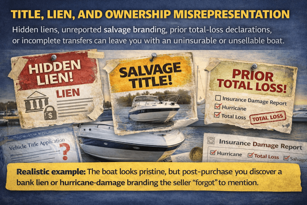 boat Title, Lien, and Ownership Misrepresentation