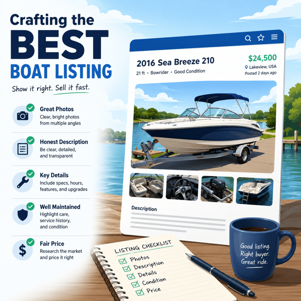 writing the best boat classified listing