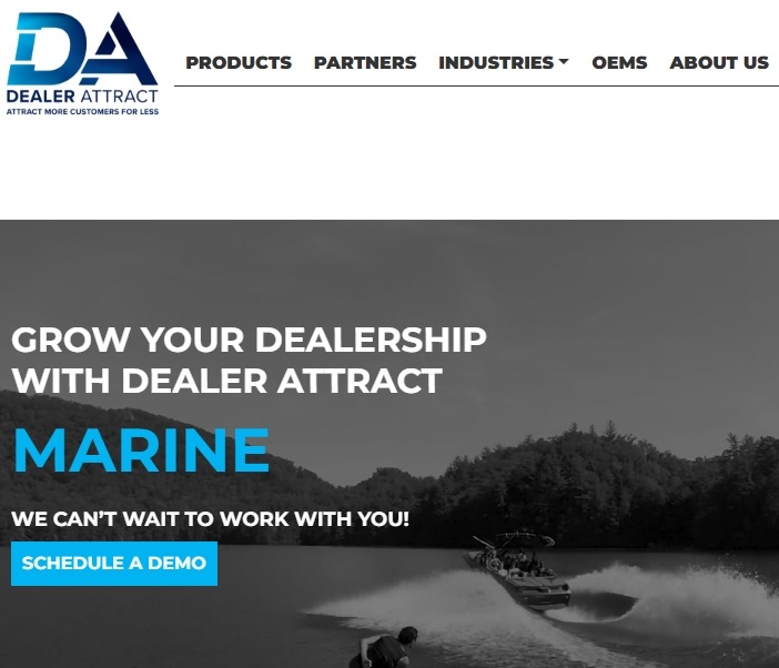 dealerattract marine website