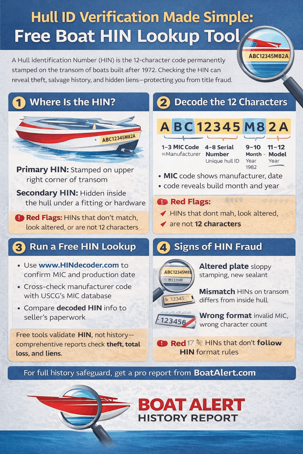 Infographic: Hull ID Verification Made Simple: Free Boat HIN Lookup Tool
