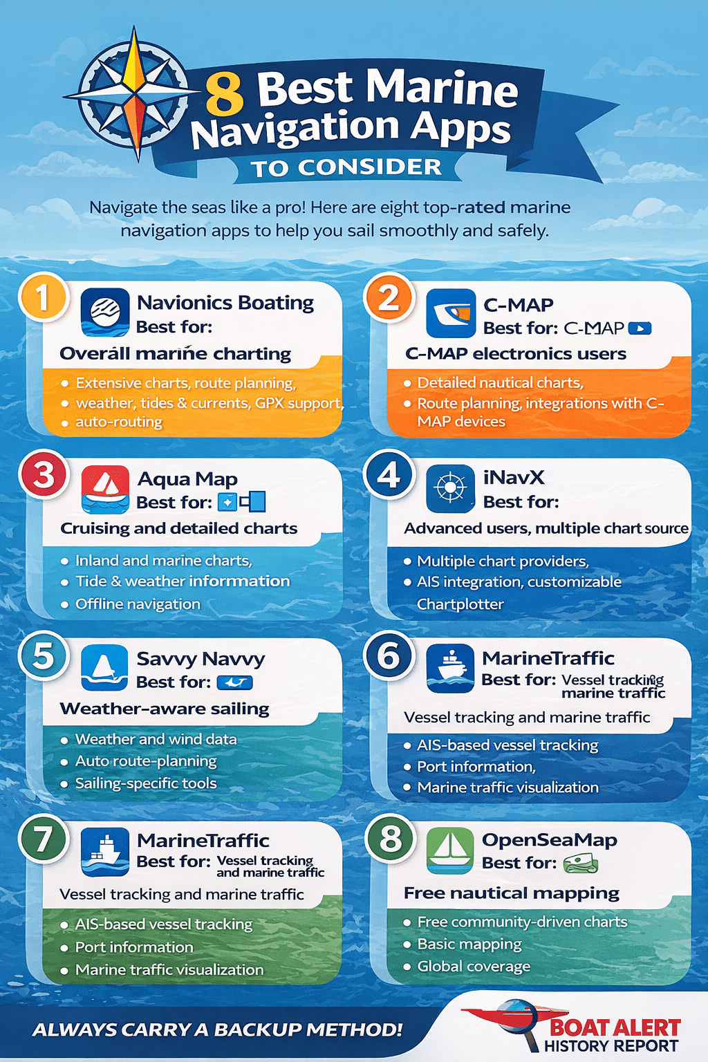 Infographic: 8 Best Marine Navigation Apps to Consider