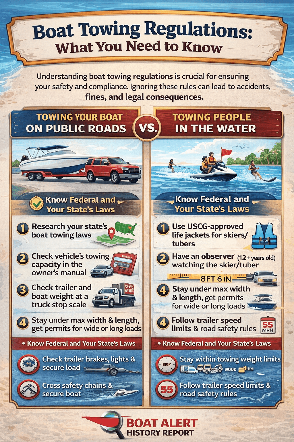 Infographic: Boat Towing Regulations: What You Need to Know
