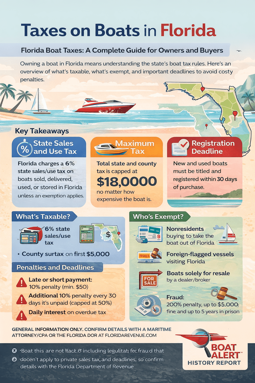 Infographic: Taxes on Boats in Florida