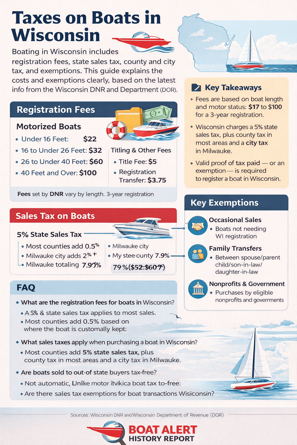 Infographic: Taxes on Boats in Wisconsin