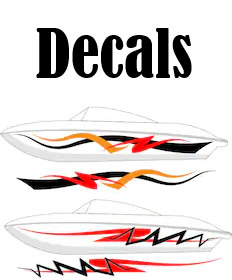 Boat decals and registration stickers